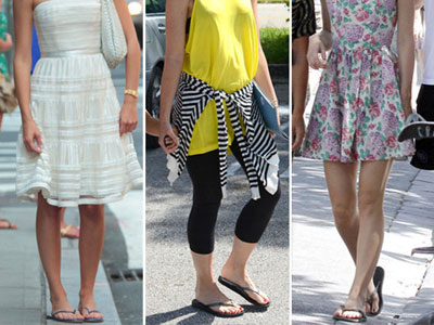 Οι stars λατρεύουν τις σαγιονάρες! Κοίτα πώς το κάνουν